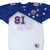 Front of blue and white NFL Pro Bowl Carter #81 jersey with stars and chest patch