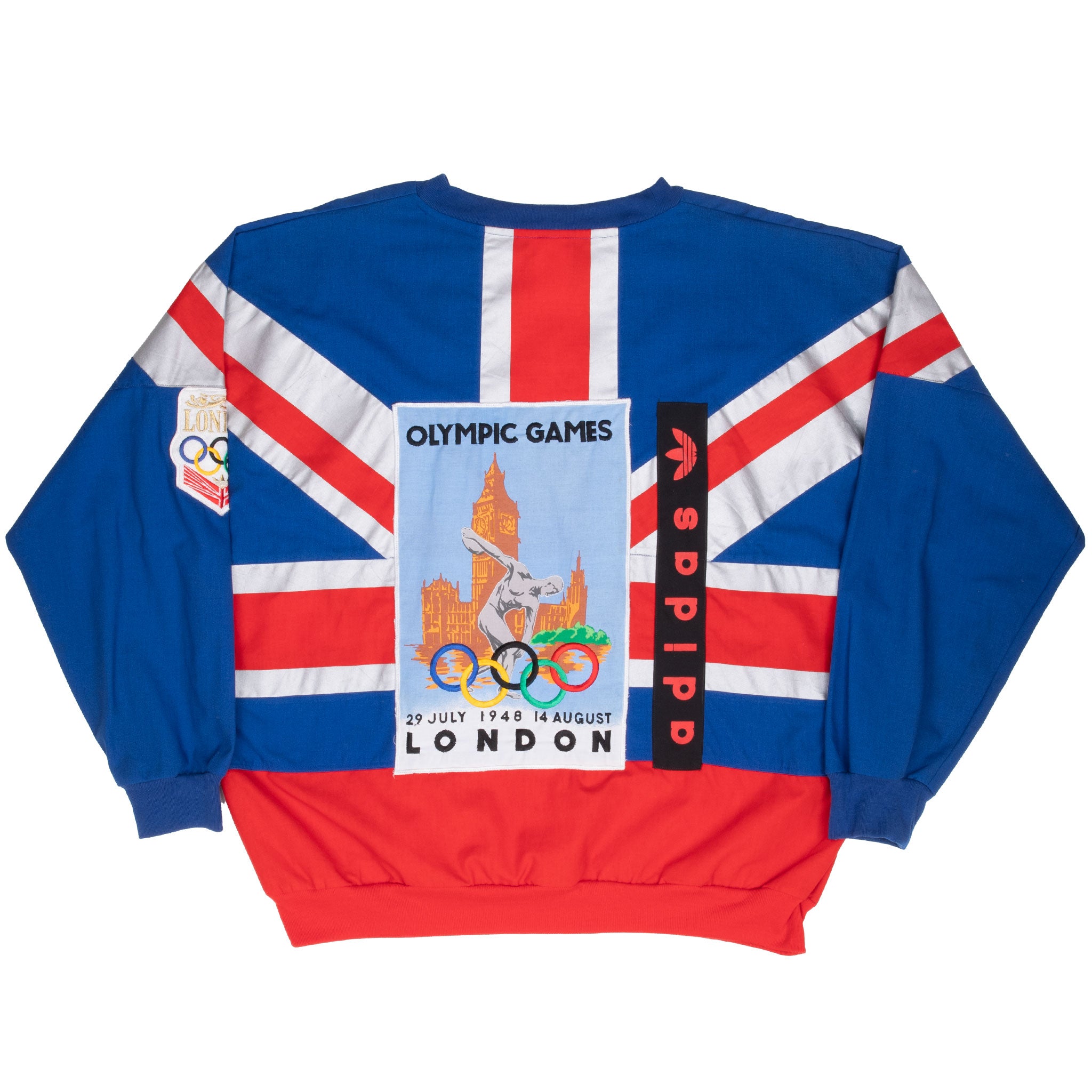 Vintage Adidas London Olympic Games 1948 1980S Sweatshirt Size Large