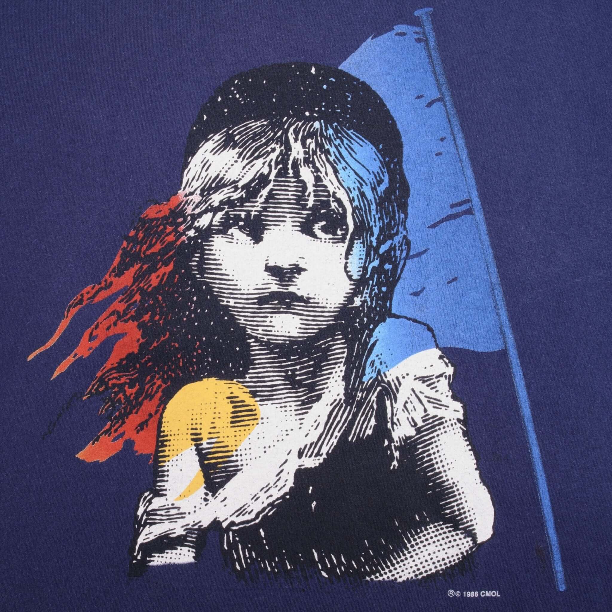 Vintage Les Miserables 1986 London Tee Shirt Size Large 