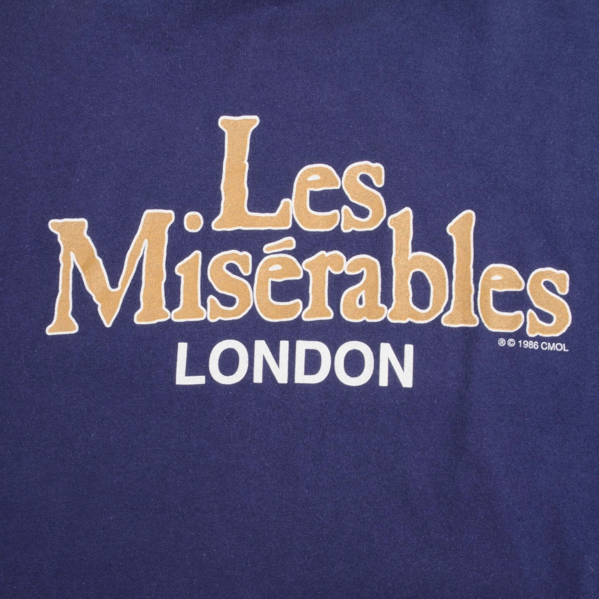 Vintage Les Miserables 1986 London Tee Shirt Size Large 