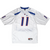 Full front of white Nike Boise State Broncos football jersey with number 11 and short sleeves