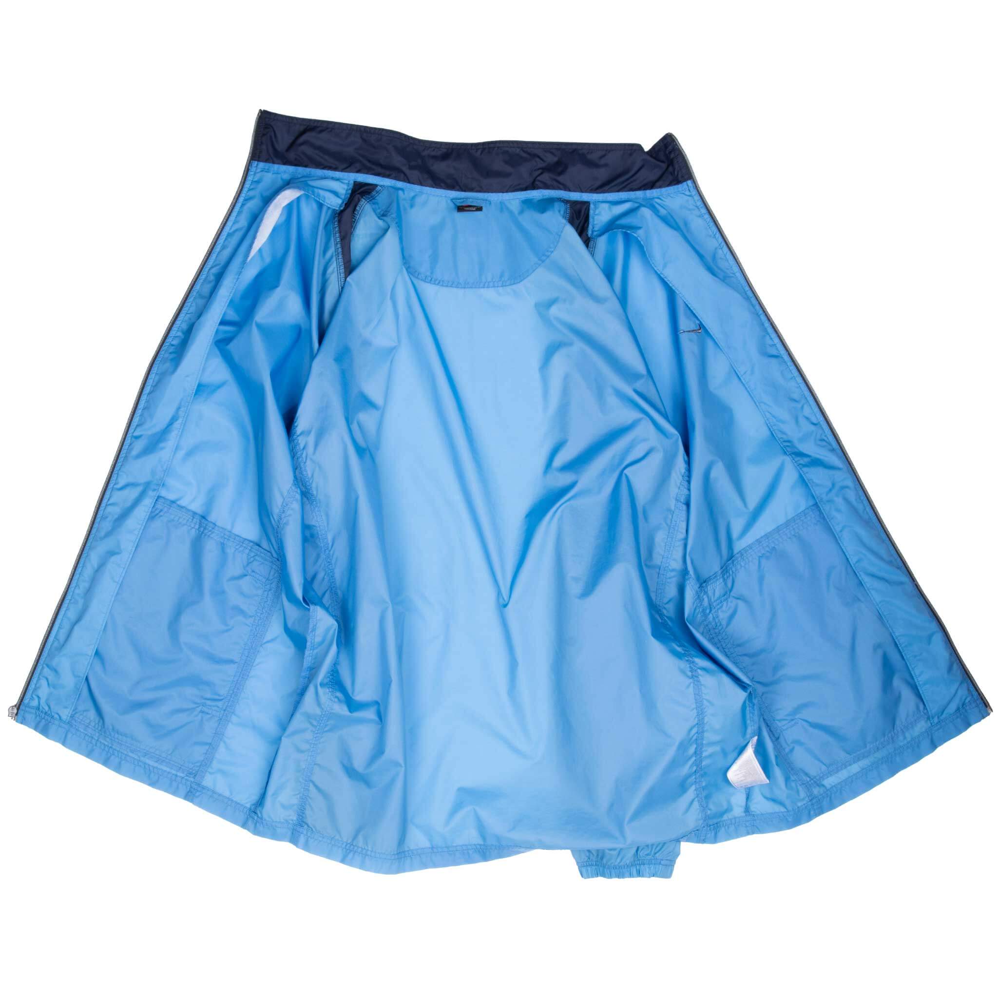 Vintage Nike Classic Swoosh Blue Windbreaker Jacket 1990S Size 2XL