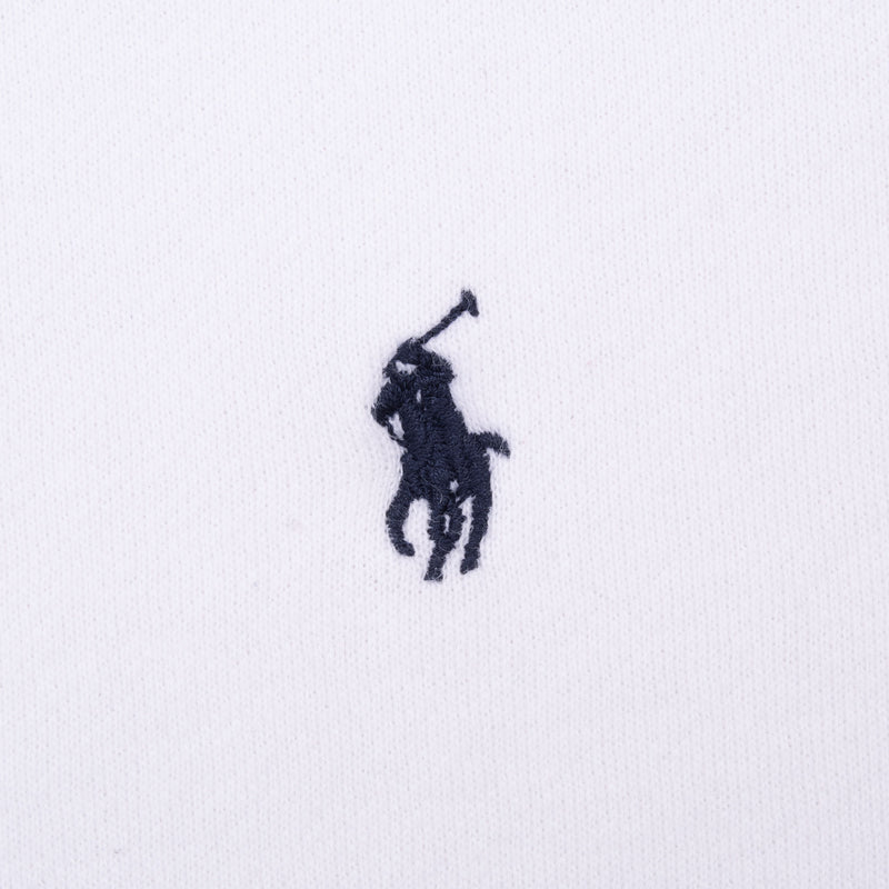 Vintage Polo Ralph Lauren Classic Crewneck White Sweatshirt Size Large 1990S Made In USA