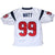 Back of white Houston Texans jersey with Watt name and red number 99