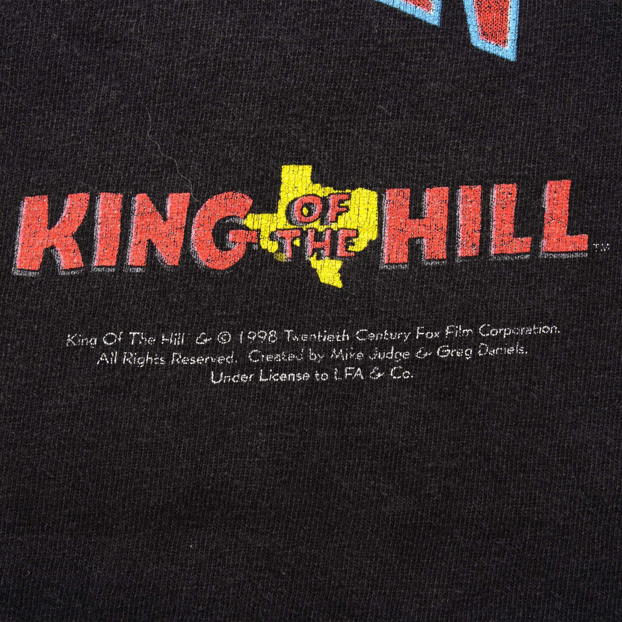 VINTAGE KING OF THE HILL TEE SHIRT 1998 SIZE XL MADE IN USA