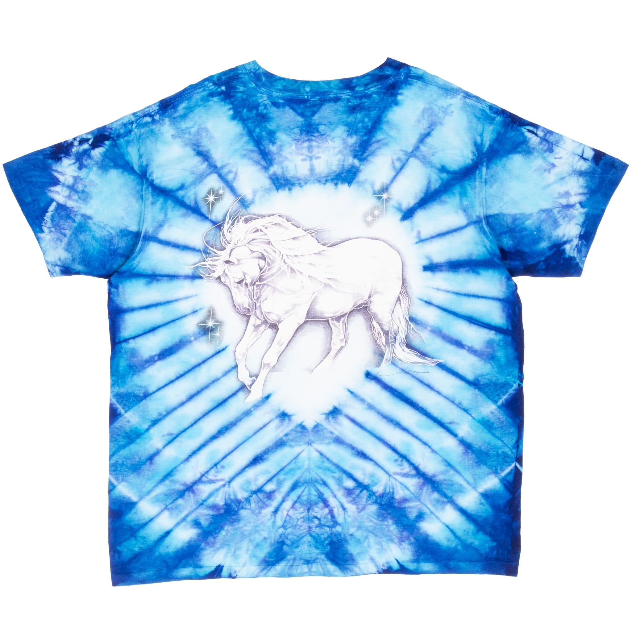 Vintage Tie Dye Earth Warrior Chapman Tee Shirt Size XL 1990S Made In Usa With Single Stitch Sleeves