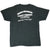 Back of black T-shirt with Chuck Holenda's Harley-Davidson El Cajon, California print