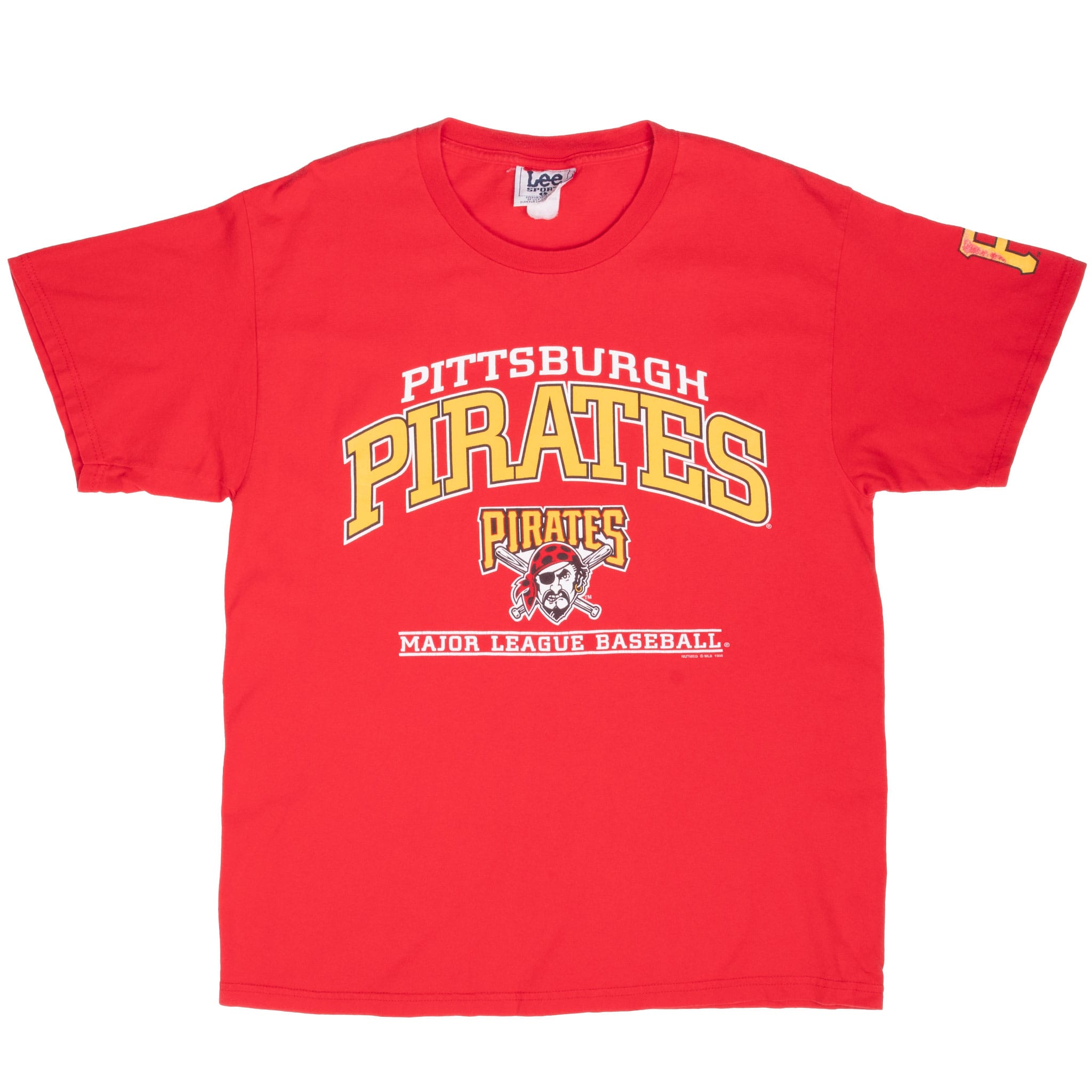 Vintage MLB Pittsburgh Pirates Red Tee Shirt 1998 Size Large