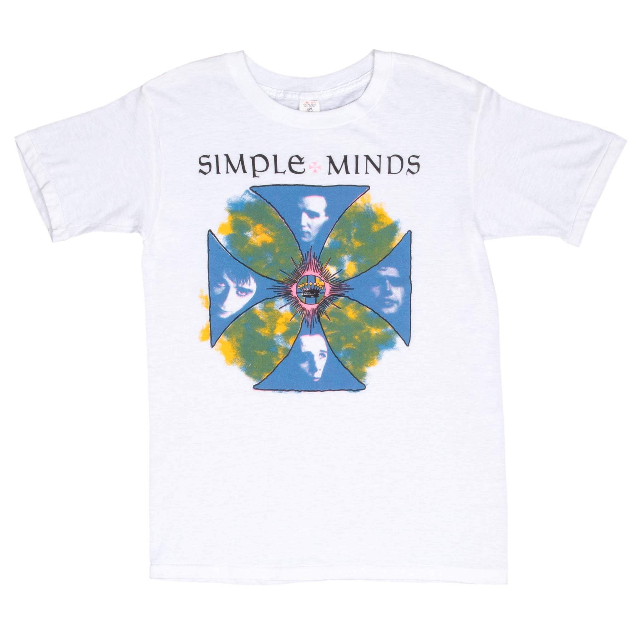 Vintage Simple Minds 1980S Tee Shirt Size Small Made In Usa With Single Stitch Sleeves