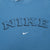Vintage Nike Spellout Swoosh Blue Sweatshirt 1990S Size Large Made In Usa