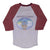 Vintage Grateful Dead Raglan Tee Shirt 1988 Size XS With Single Stitch Sleeves



