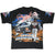 Back of black Dale Earnhardt NASCAR tee with No. 3 car, driver graphic, and Sunday Showdown text