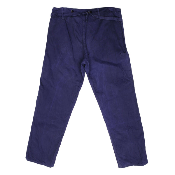 Vintage French Workwear Blue Sanfor Johann Gerog Eiseil HBT Trousers Pants 1960S Size 37X31 Made In Germany