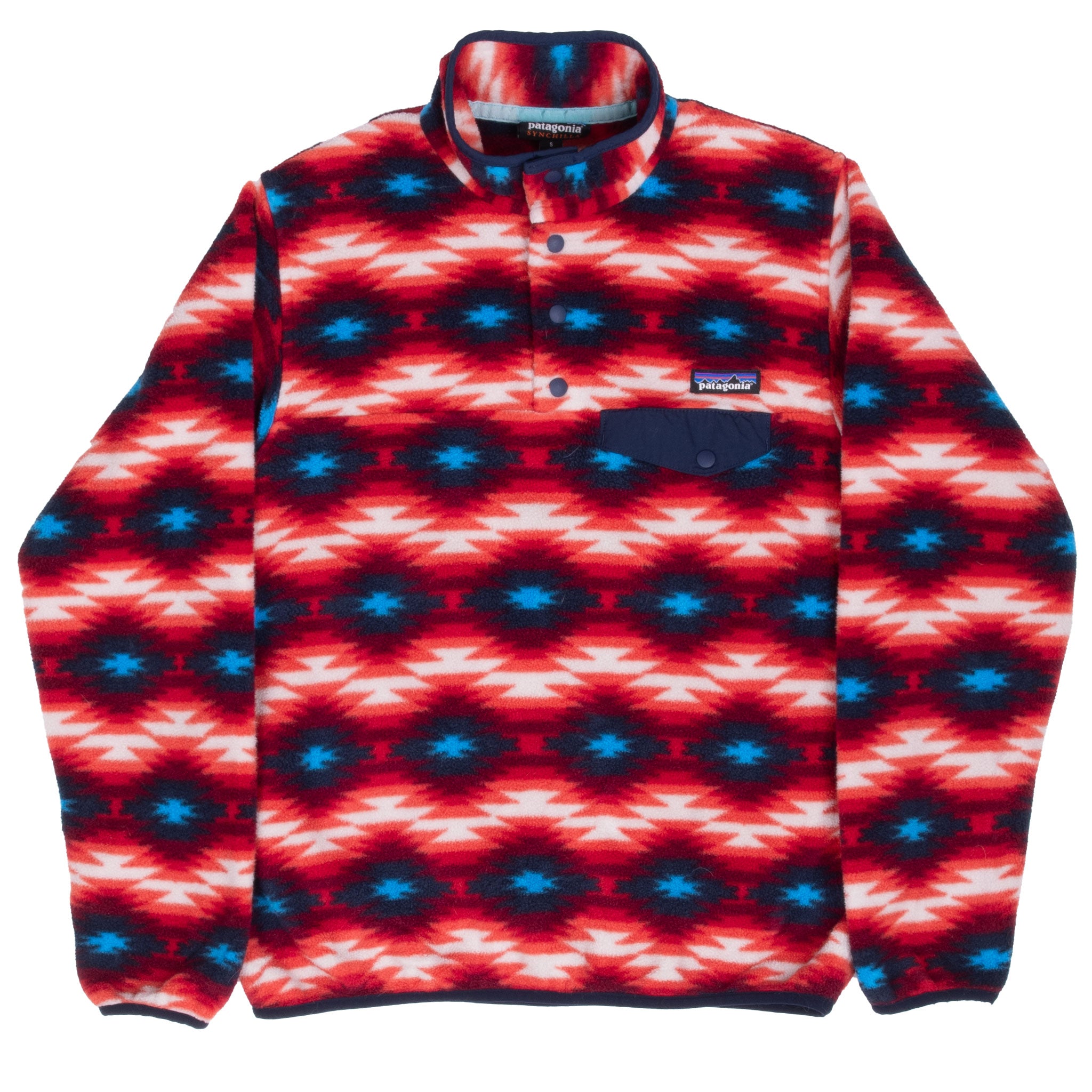 Vintage Patagonia Synchilla Snap-T Fleece Aztec Pullover Size Women Small.

RN : 51884 ; STY : 25455FA15