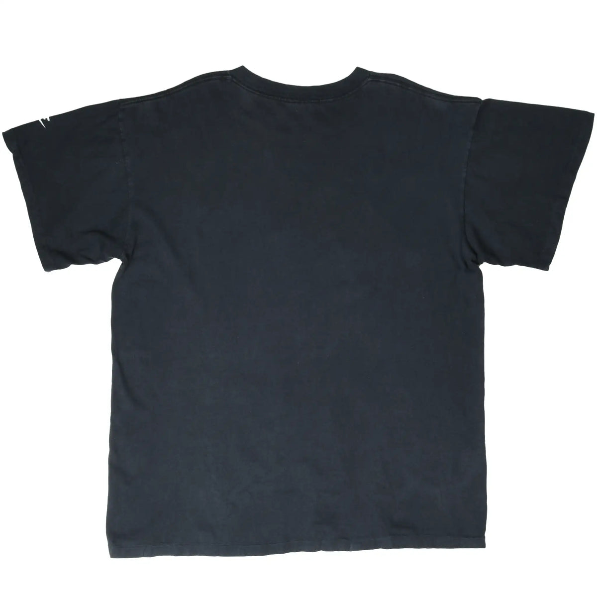 Back of black Nike short-sleeve T-shirt with no graphic
