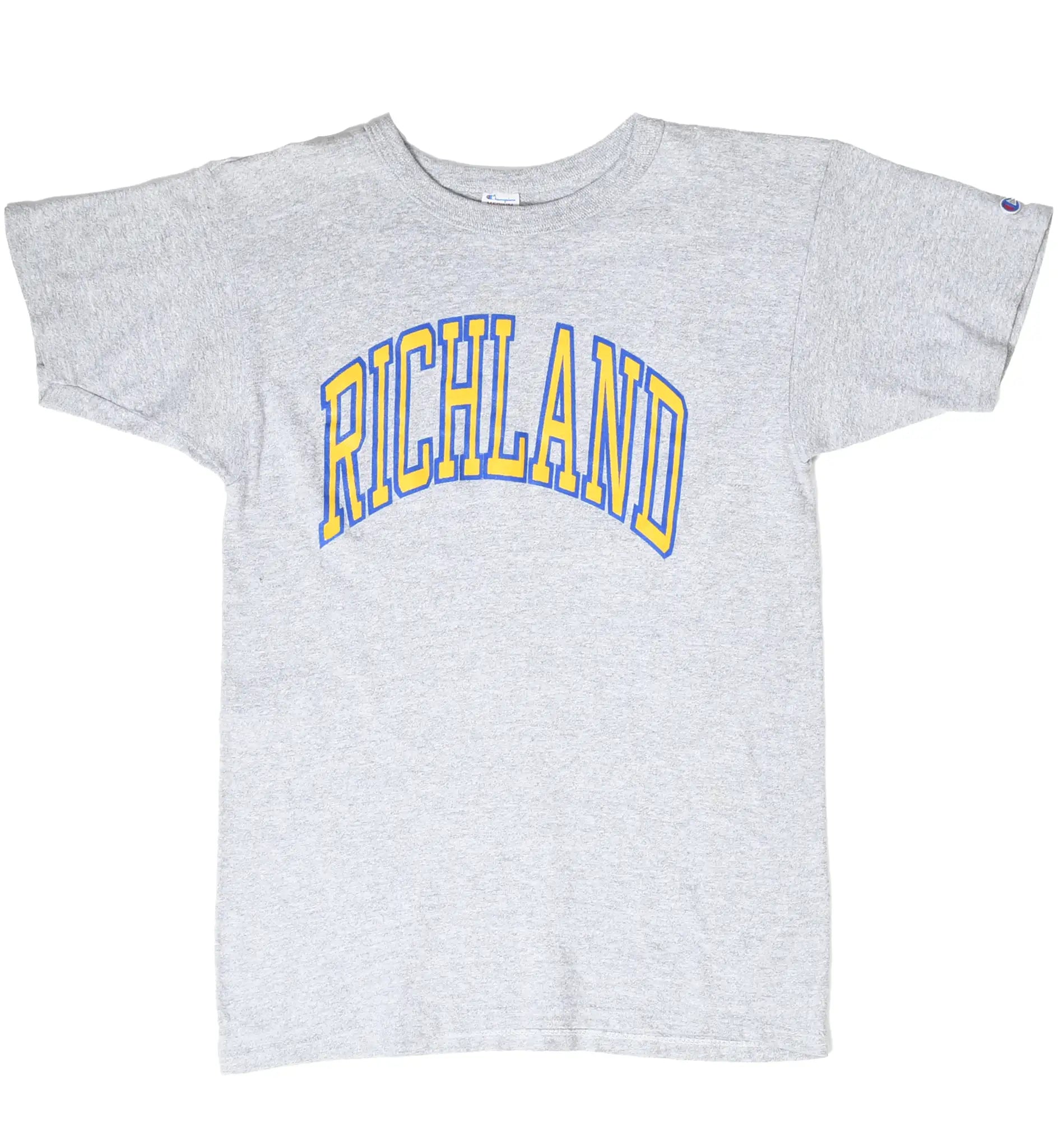 Full front view of gray Champion Richland short-sleeve T-shirt