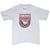 Full front of grey Nike Matt Bullard Basketball Camp T-shirt with basketball hoop print