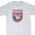 Front view of grey Nike Matt Bullard Basketball Camp T-shirt with red, black and white hoop graphic