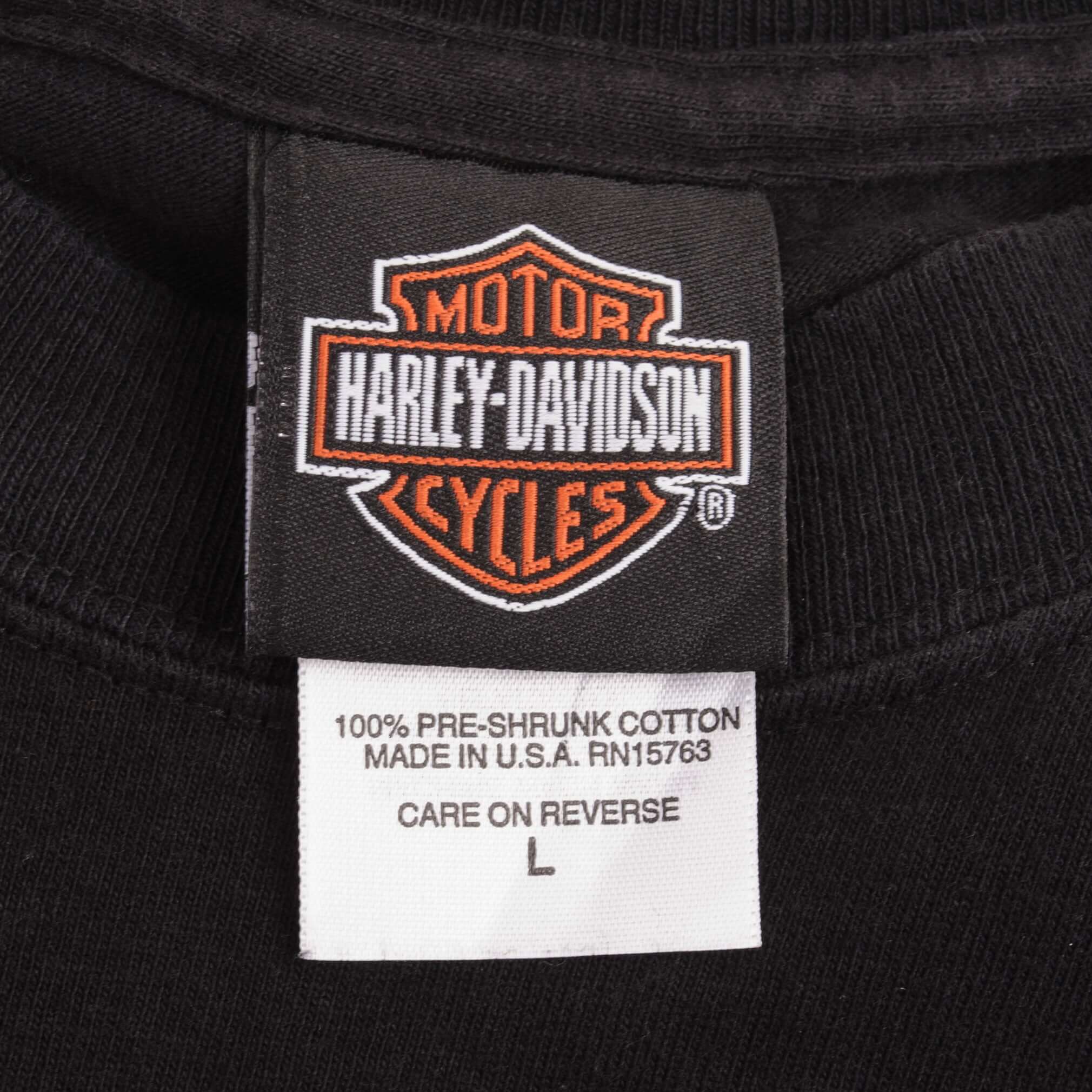VINTAGE HARLEY DAVIDSON LANCASTER TEE SHIRT 2007 SIZE LARGE MADE IN USA