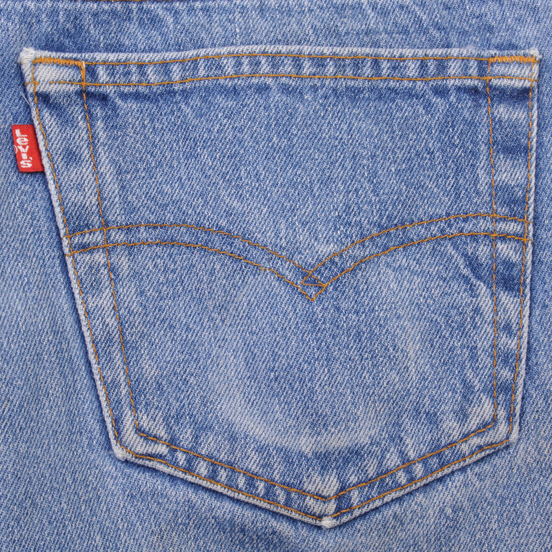 VINTAGE LEVIS 501 JEANS INDIGO 1980S SIZE W32 L29 MADE IN USA