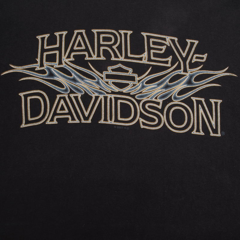 VINTAGE HARLEY DAVIDSON LANCASTER TEE SHIRT 2007 SIZE LARGE MADE IN USA