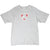 Full front of grey Nike T-shirt with red and white soccer shield logo
