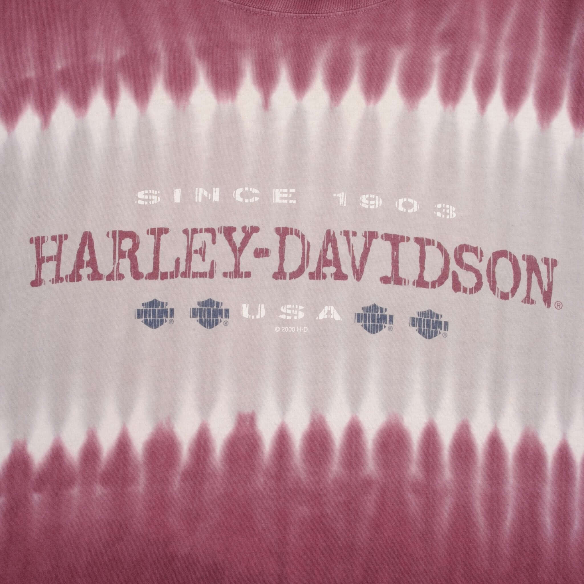 VINTAGE TIE DYE HARLEY DAVIDSON DAYTONA TEE SHIRT 2000 SIZE LARGE