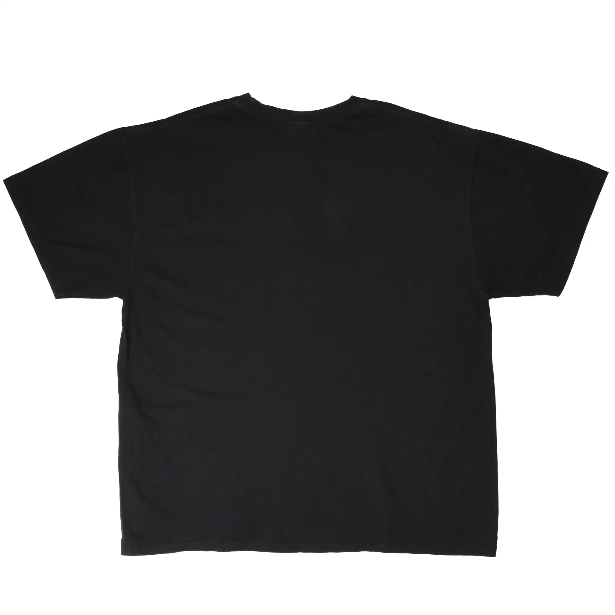 Back of plain black Nike short-sleeve T-shirt