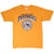 Full front of gold Prairie View A&M Panthers T-shirt with purple and white seal print