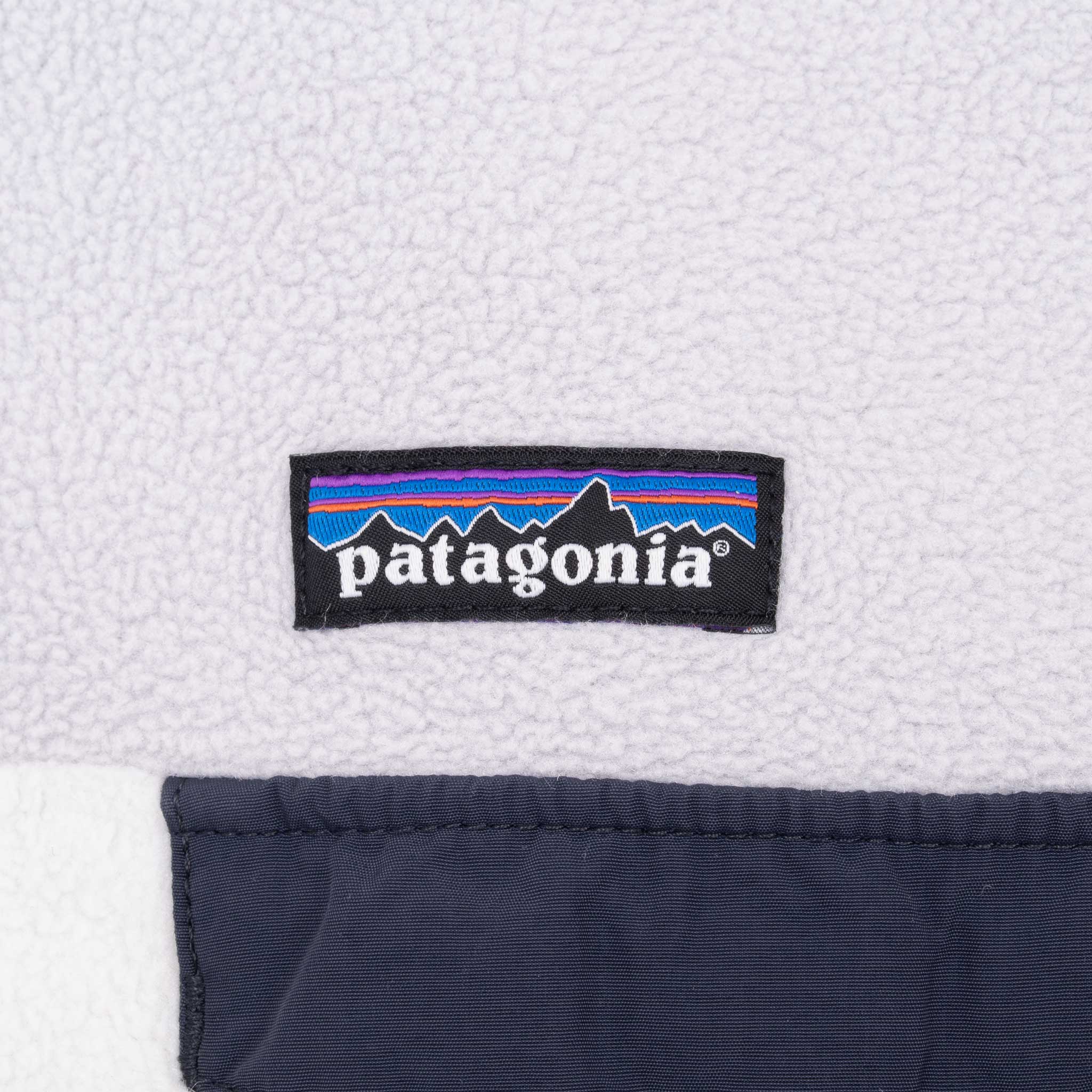 Vintage Patagonia Grey And White Synchilla Snap T Pullover Fleece Jacket 2000S Size Small