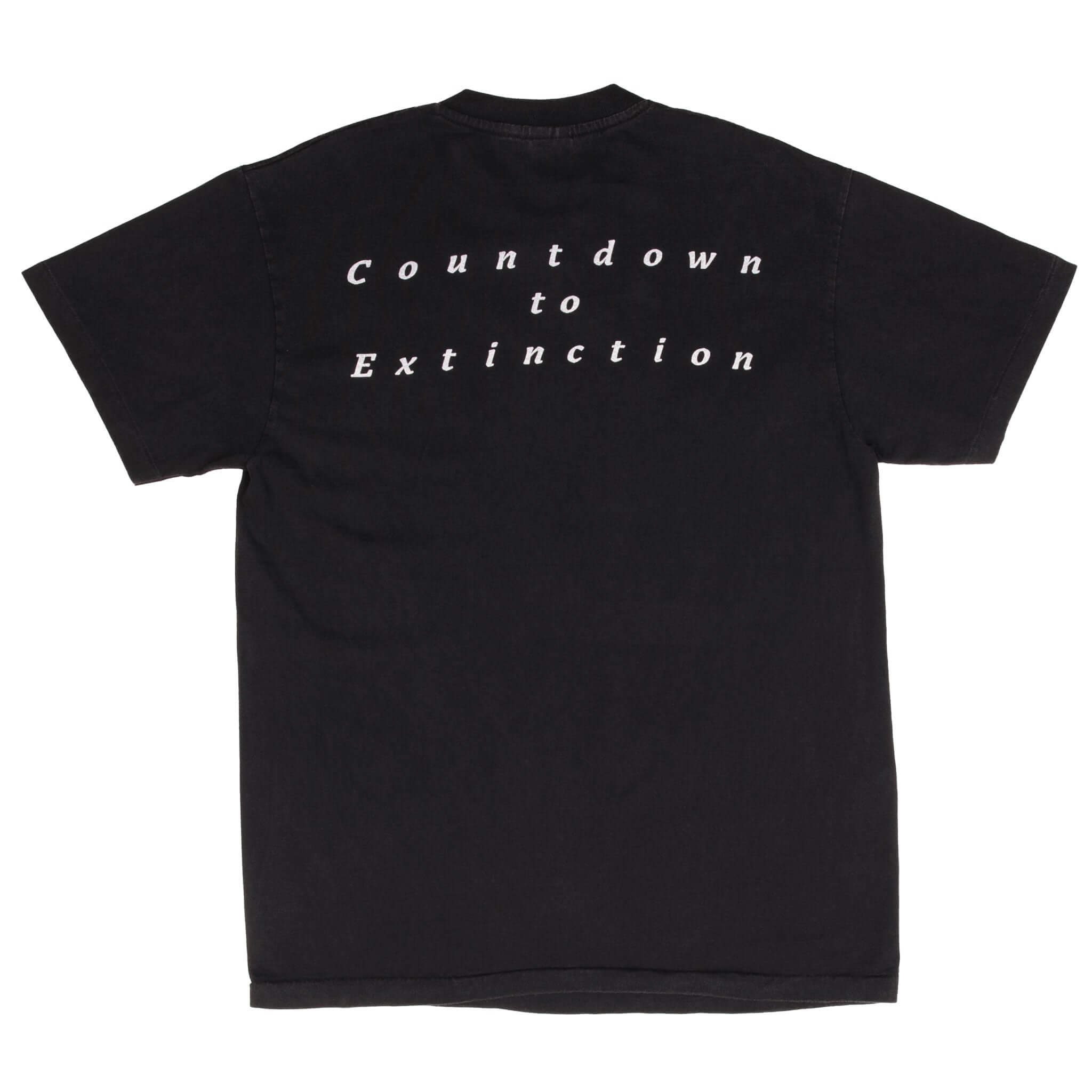 Bootleg Megadeth Countdown To Extinction Tee Shirt Size Large Made In Usa With Single Stitch Sleeves