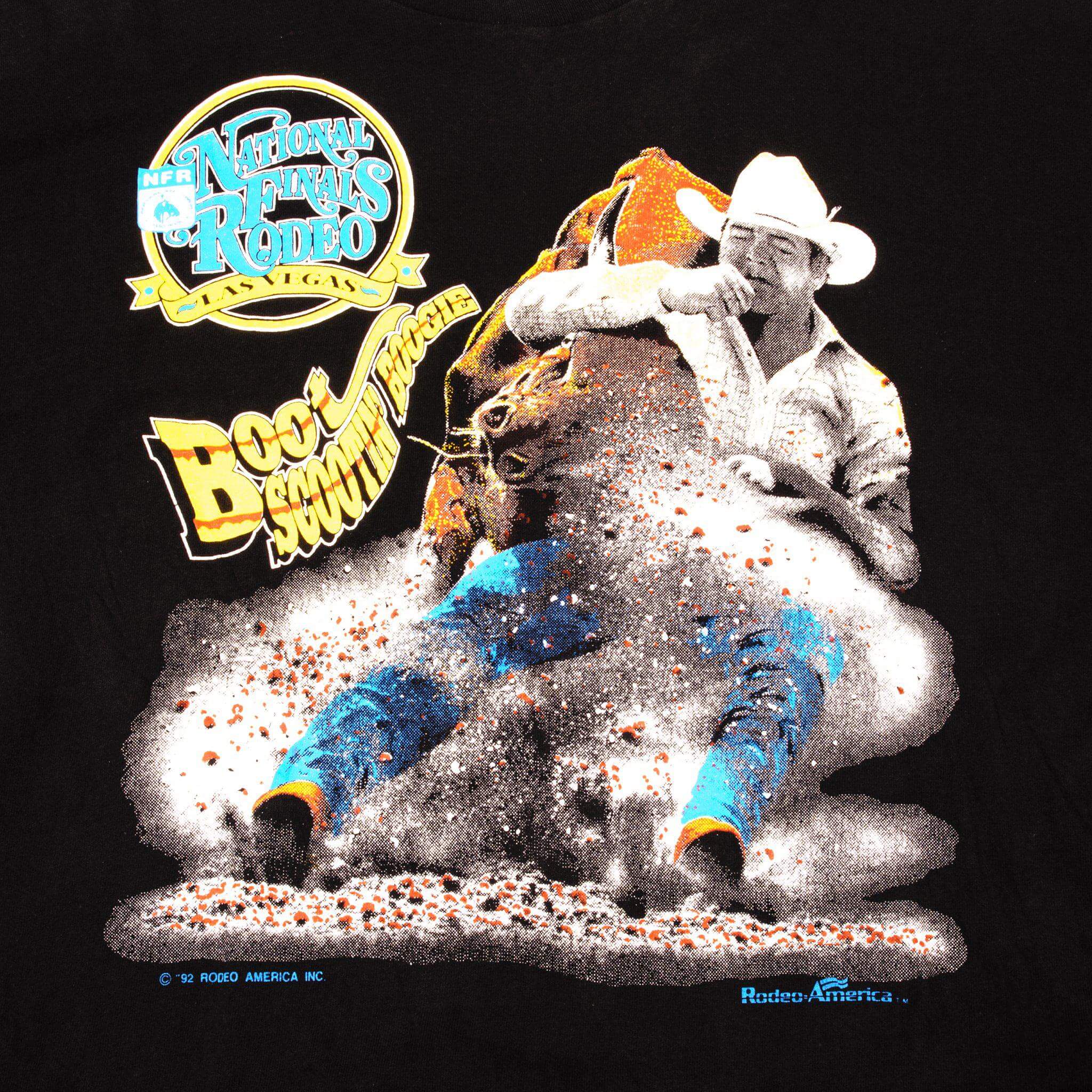 VINTAGE NATIONAL FINALS RODEO LAS VEGAS TEE SHIRT 1992 SIZE XL MADE IN USA