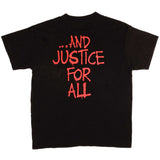 Vintage Metallica And Justice For All Spring Ford Tee Shirt 1988 Size Large Made In USA with single stitch sleeves