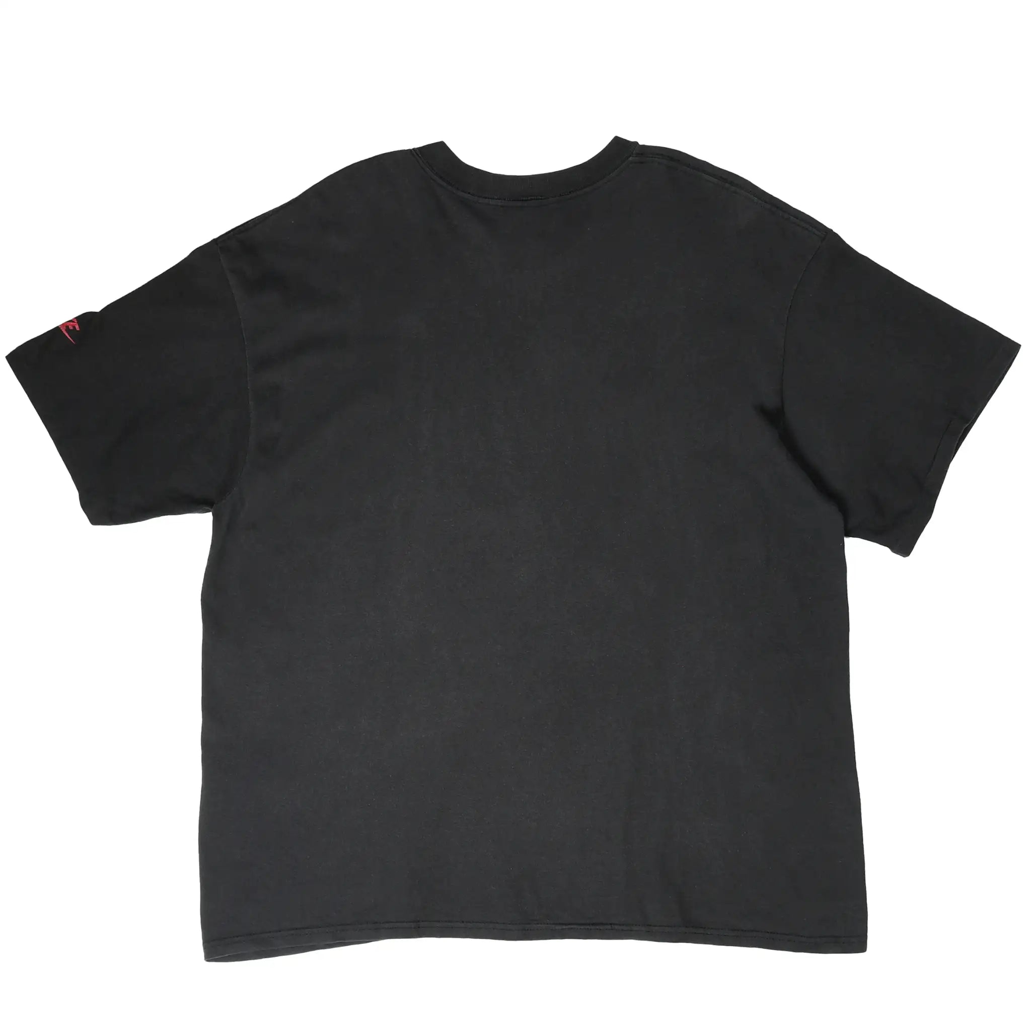 Back of black Nike Town Chicago short-sleeve T-shirt