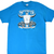 Front of blue Sturgis 50th Anniversary T-shirt with steer skull, motorcycles, and 1990 graphic