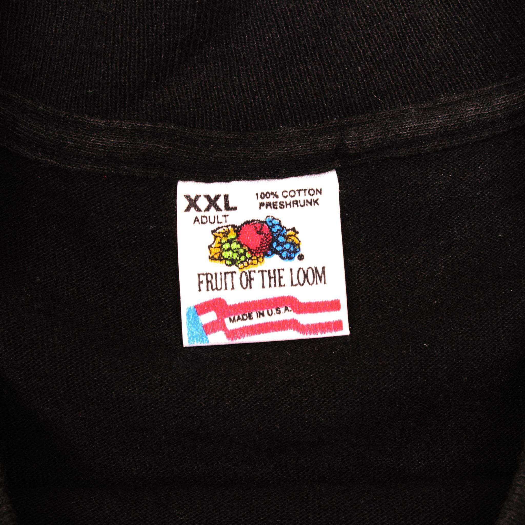 Vintage Label Tag Fruit of the Loom 1992 90s 1990s