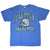 Full front of blue Seattle Seahawks T-shirt with helmet graphic