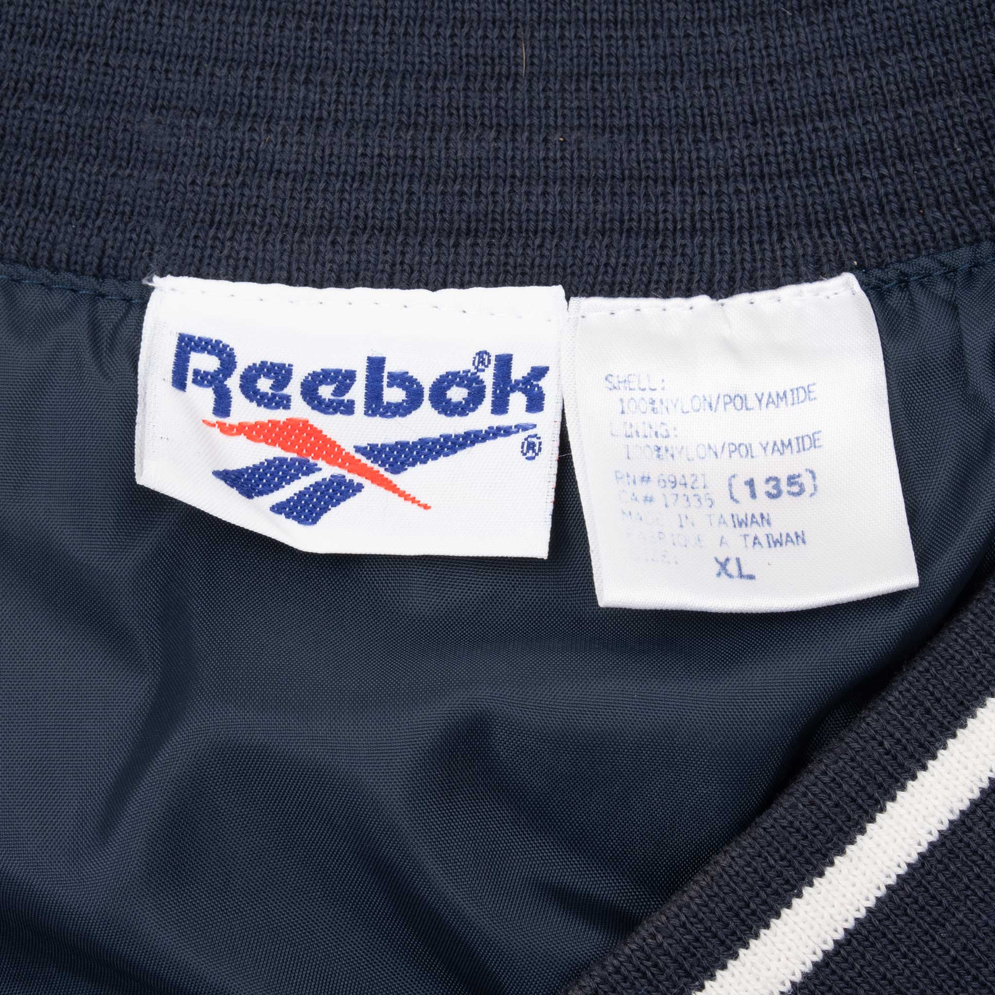 Vintage Reebok Blue Pullover Windbreaker Jacket 1990S Size XL
