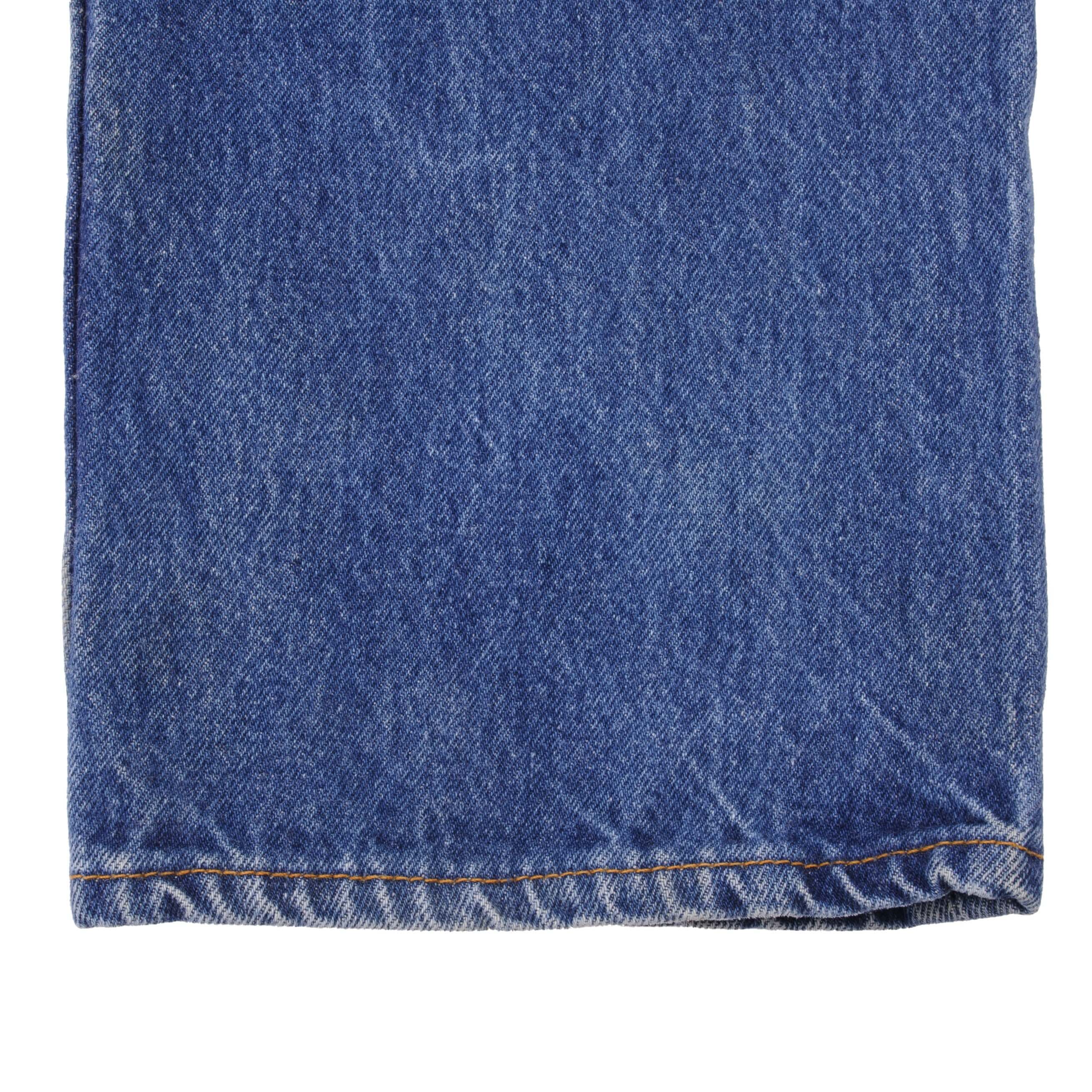 Beautiful Indigo Levis 501 Jeans 1990s Made in USA with Medium Dark Wash   Size on tag 34X32  Back Button #532