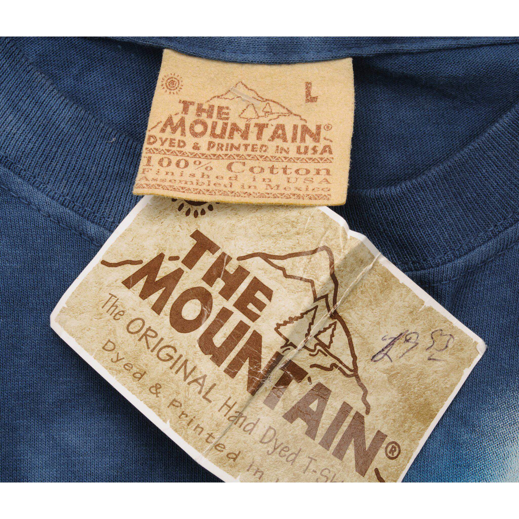 VINTAGE TIE-DYE AMERICAN INDIAN BALD EAGLE TEE SHIRT 1999 LARGE DEADSTOCK