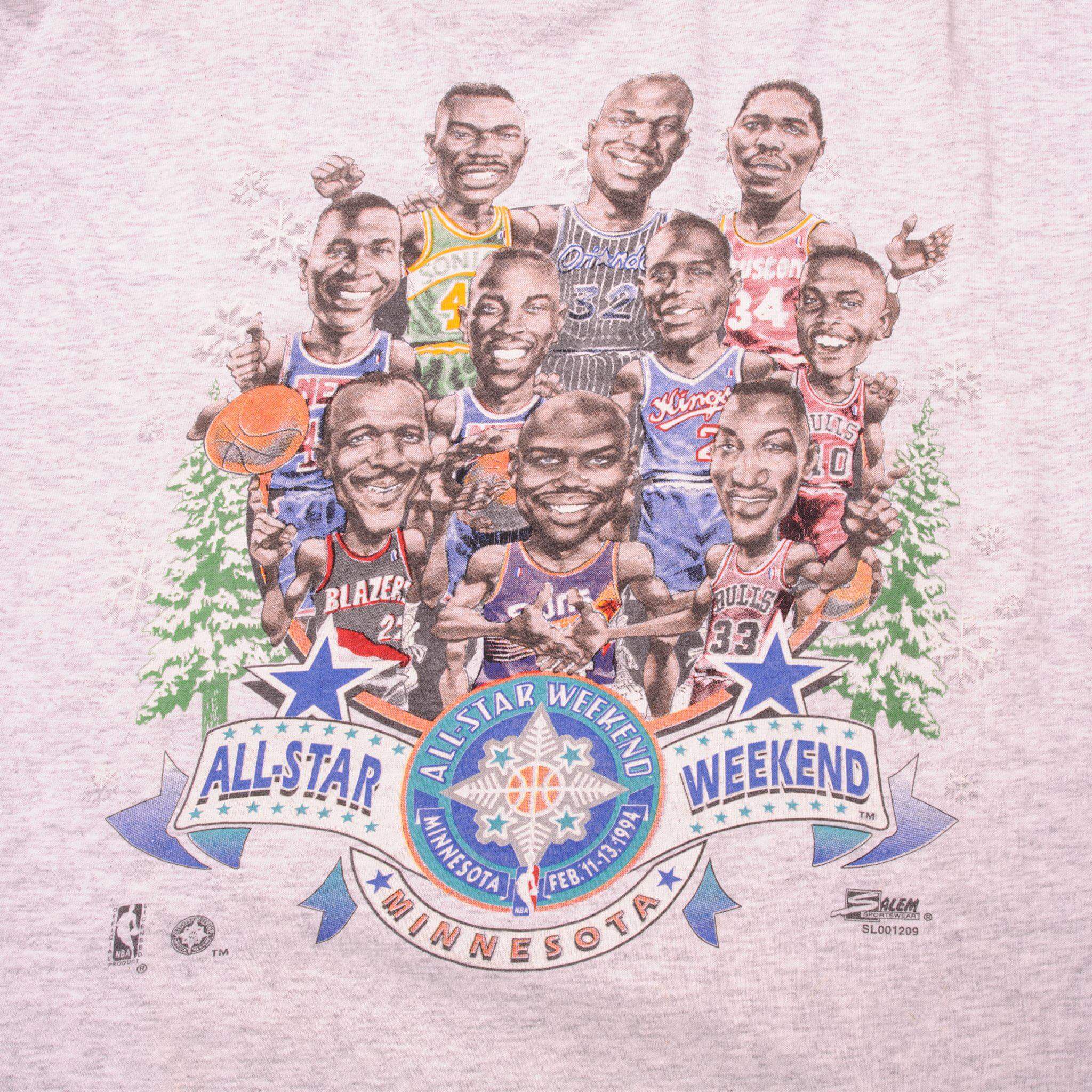 VINTAGE NBA ALL STAR WEEKEND TEE SHIRT 1994 SIZE XL MADE IN USA