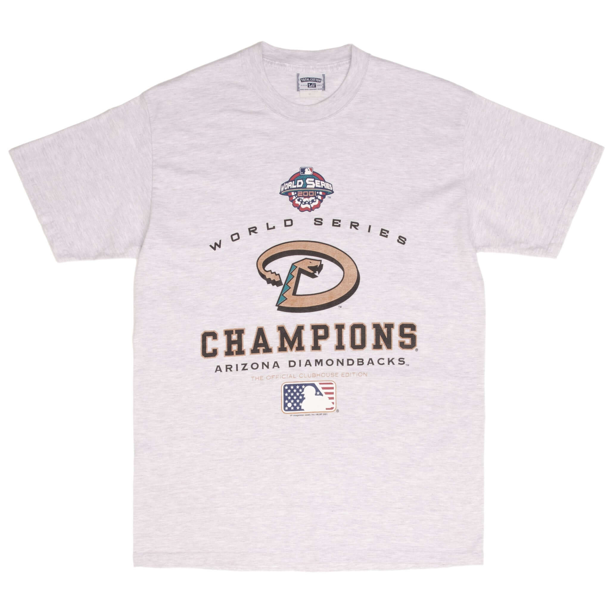 Vintage Mlb Arizona Diamondbacks World Champions 2001 Tee Shirt Size Medium