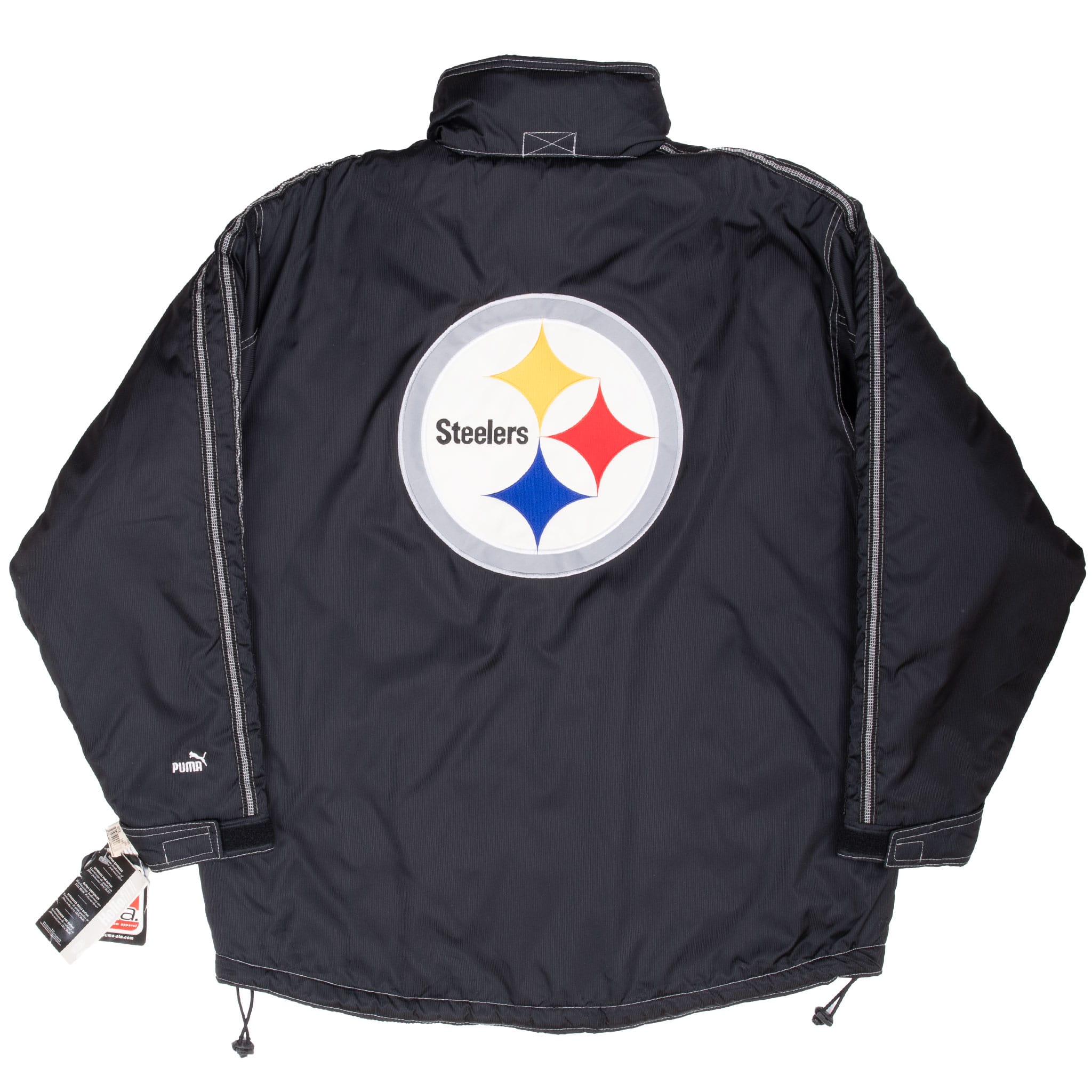 Vintage Nfl Pittsburg Steelers Puma Coat Jacket 1990S Size Large Deadstock. NOS