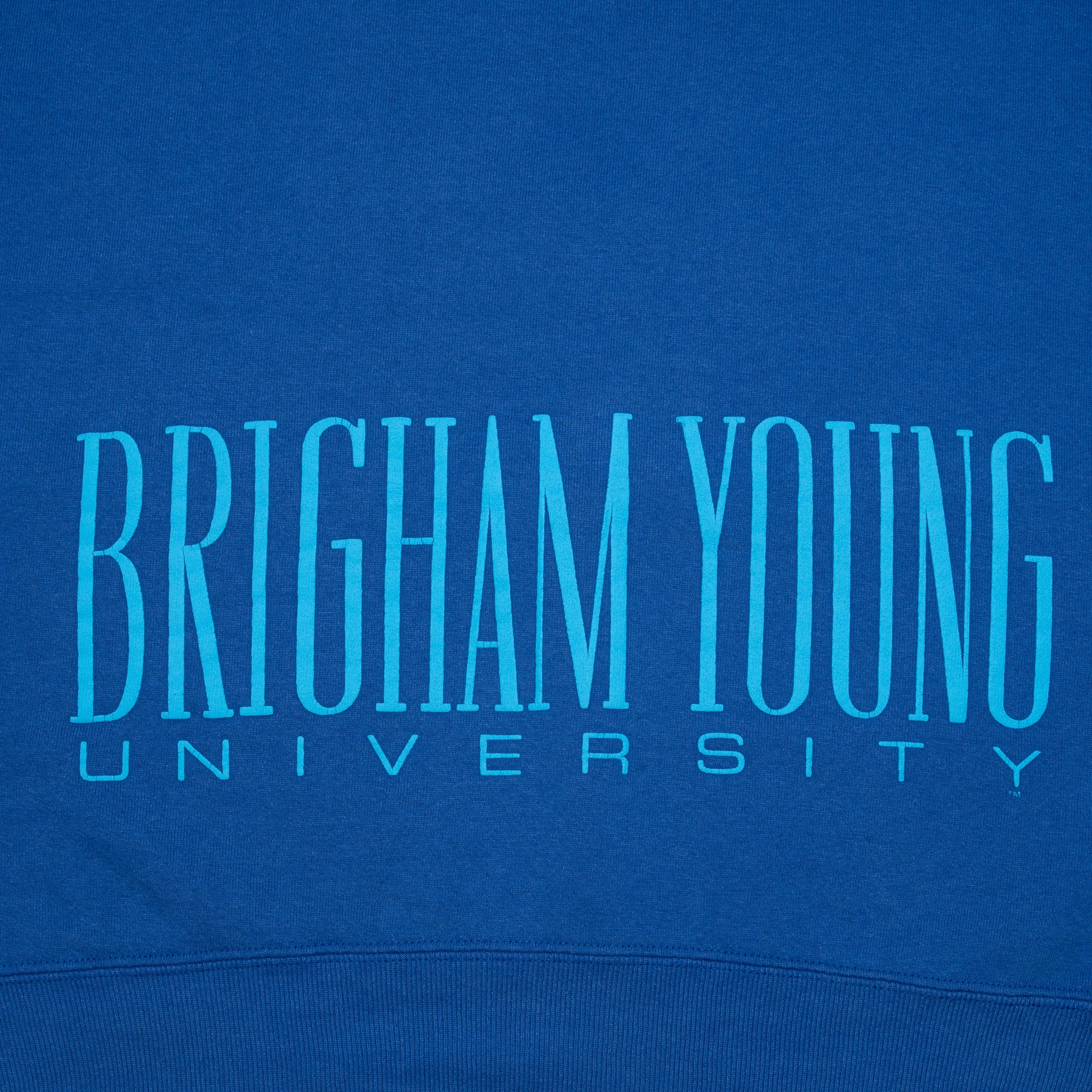 Vintage Byu Brigham Young University Russell 1990S Sweatshirt Size XL Made In Usa