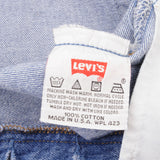 Beautiful Indigo Levis 501 Jeans 1990s Made in USA with Medium Wash   Size on tag 36X38 actual size 35X38  Back Button #6