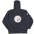 Vintage Nfl Pittsburg Steelers Hooded Coat Jacket 1990S Size Large