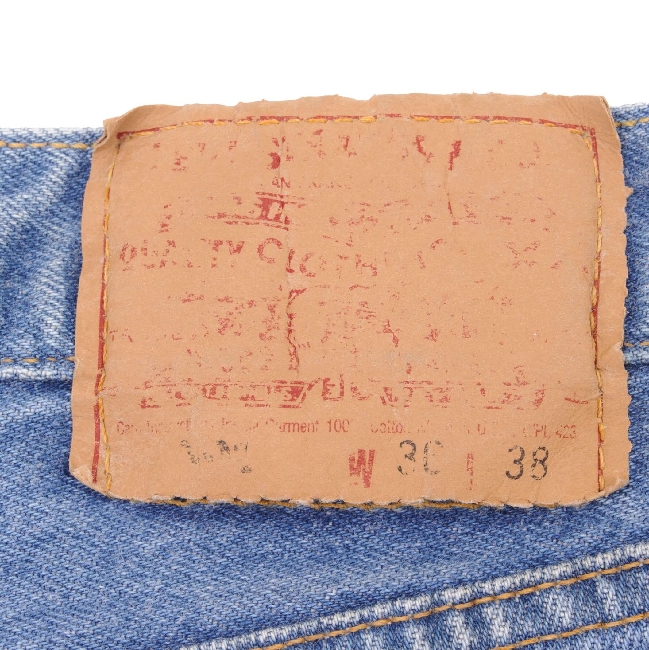 Beautiful Indigo Levis 501 Jeans 1990s Made in USA with Medium Wash   Size on tag 36X38 actual size 35X38  Back Button #6