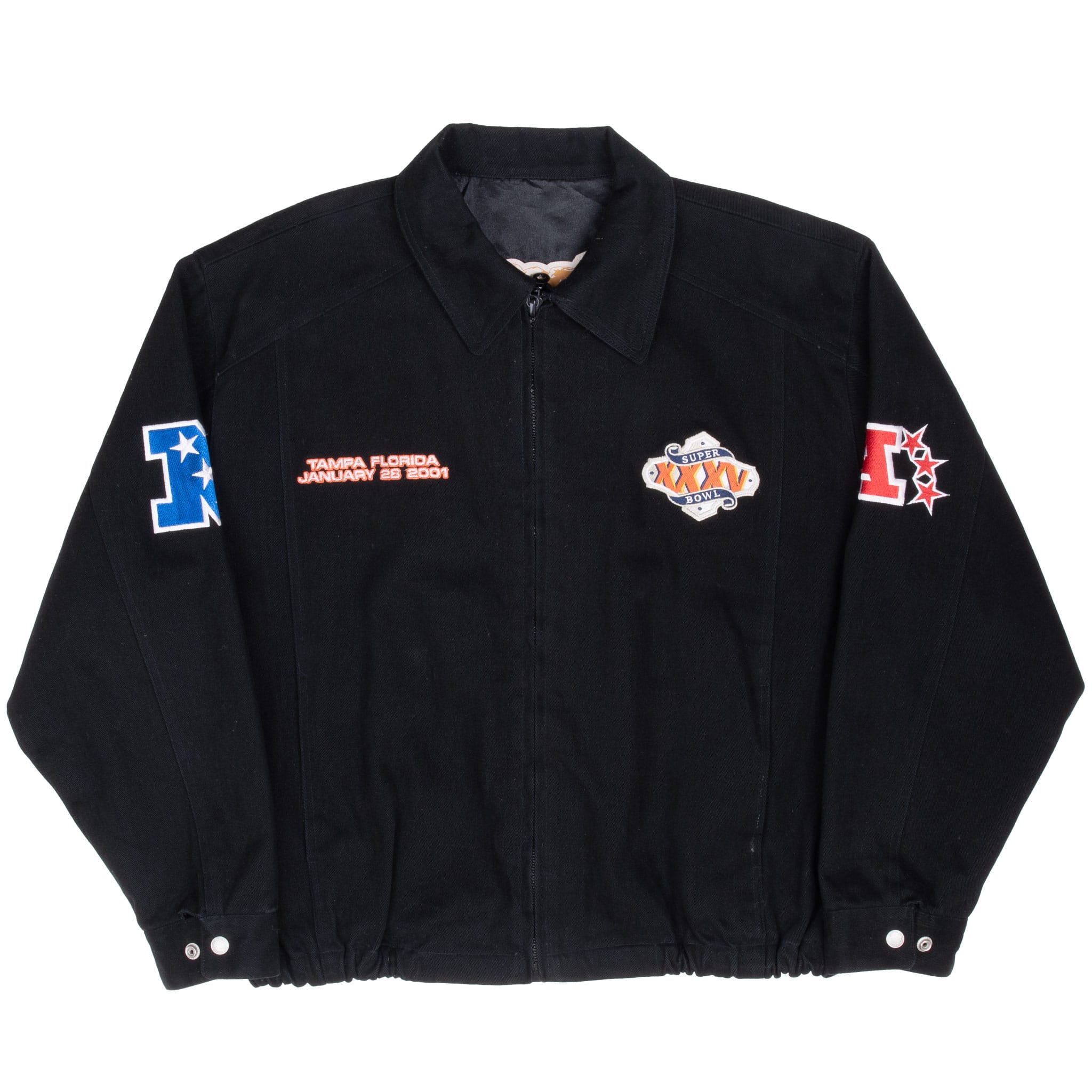 Vintage Nfl Jeff Hamilton Super Bowl XXXV 2001 Jacket Size Large