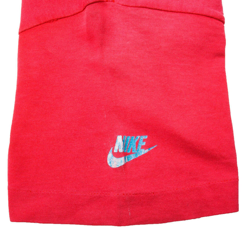 Vintage Pink Nike Air Jordan Tee Shirt 1987-1994 Size M Made In USA With Single Stitch Sleeves.