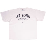 Vintage Ncaa Nike Arizona Woman Basketball Big Swoosh 1990S Tee Shirt 2XL Made In USA
